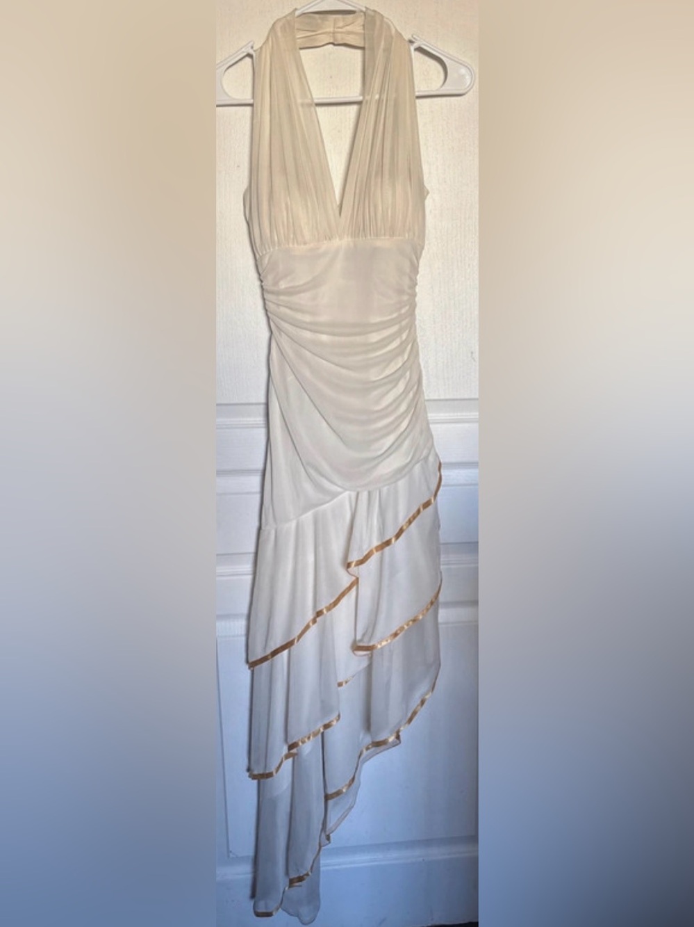 Blondie Nites Vintage Ivory Midi Dress Size 5